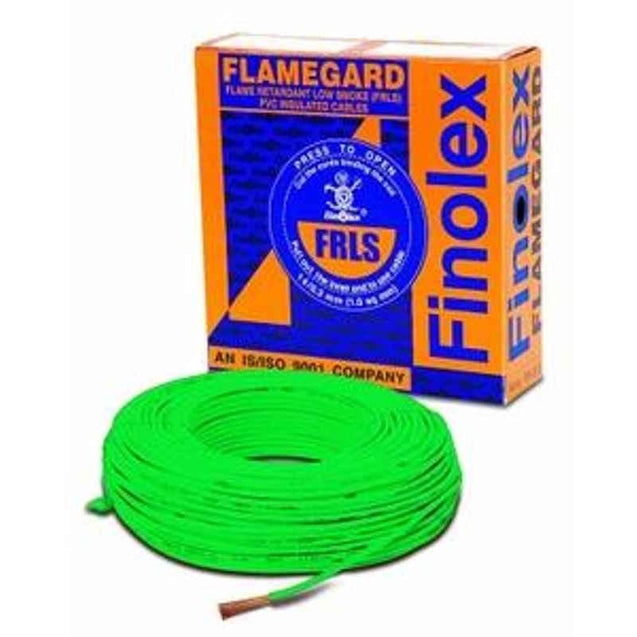 Finolex Flame Retardant Low Smoke Halogen Cable Green 90 m 4 Sq.mm