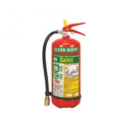 Safex Clean Agent Stored Pressure Type Fire Extinguisher 6KG