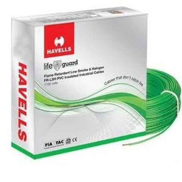 Havells Flame Retardant Low Smoke Halogen Cable Green 180 m 1.50 Sq.mm
