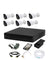 CP Plus 2.4MP White & Black 6 Pcs Outdoor Camera, 8 Channel DVR & Hard Drive Kit with All Accessories, CP-GPC-T24PL2-S-6 Pcs