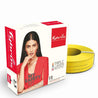 Fybros 2.5 Sqmm 180m Yellow Single Core FR PVC Insulated Multistrands Industrial Cable, FWC1018