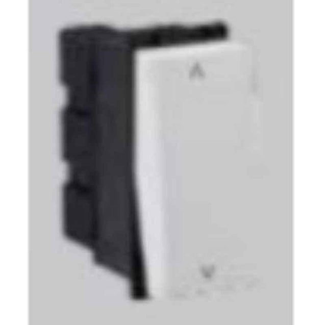 Crabtree Murano 16A 1 Way Grey Super Soft Switch with Indicator, ACUSXIB161 (Pack of 20)