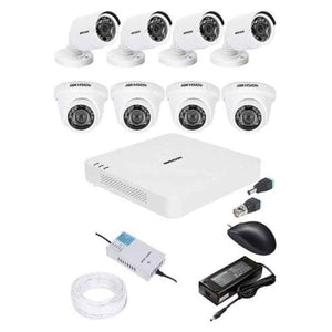 Hikvision 1080P 8 Channel Dvr & 720P Cameras