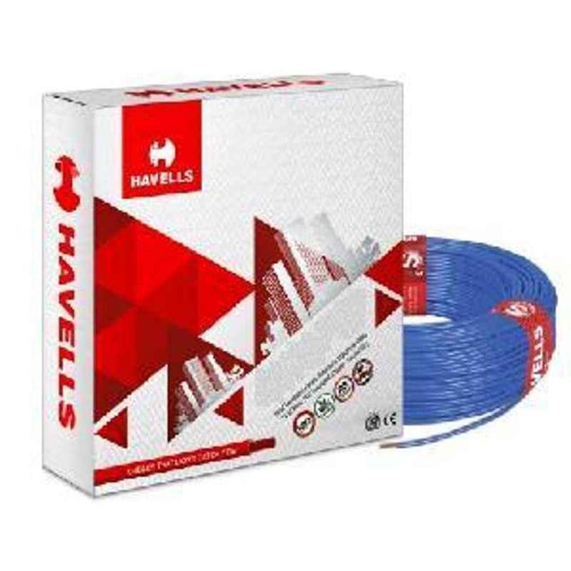 HavellsLifeLine Plus WHFFDNBG1050 HRFR PVC Insulated Flexible Cable Single Core 50 Sq. mm - Blue