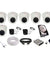 CP Plus 2.4MP 6 Dome & 2 Bullet White & Black Camera with 8 Channel DVR & 2TB HDD Kit
