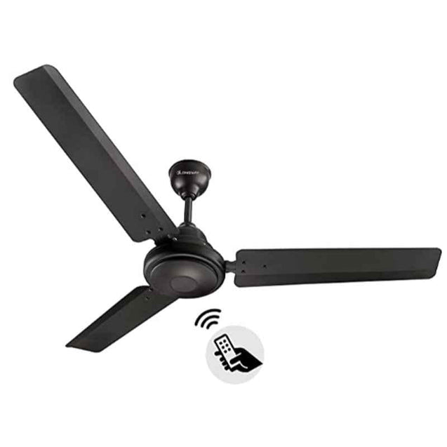 Longway Evalion 35W Smoked Brown 3 Blade Remote Controlled Ceiling Fan, Sweep: 1200 mm