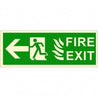 Infernocart Fire Exit Left Side Sign Board - Set of 5