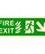 Infernocart Fire Exit Down Right Side Sign Board- Set of 5