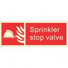 Infernocart Sprinkler Stop Valve Sign Board - Set of 5