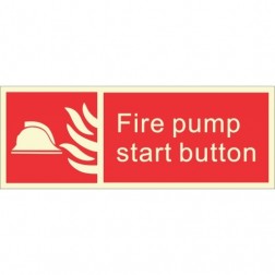 Infernocart Fire Pump Start Button Sign Board - Set of 5