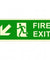 Infernocart Fire Exit Down Left Side Sign Board Quantity 5
