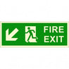 Infernocart Fire Exit Down Left Side Sign Board Quantity 5
