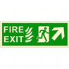 Infernocart Fire Exit Upper Right Side Sign Board - Set of 5