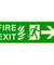 Infernocart Fire Exit Rightside Down Stairs Sign Board - Set of 5