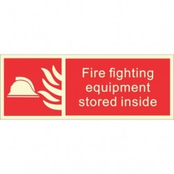 Infernocart Fire Fighting Equipment Stored Inside Sign Board - Set of 5