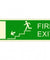 Infernocart Fire Exit Leftside Down Stairs Sign Board - Set of 5