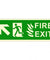 Infernocart Fire Exit Upper Left Side Sign Board - Set of 5