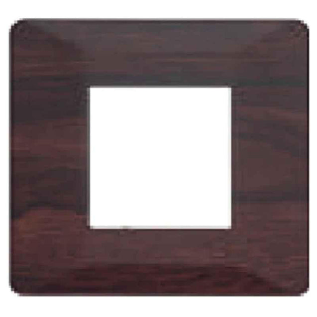 L&T Entice 4 Module Dark Chocolate Wood Plate, CB91104FL12 (Pack of 10)