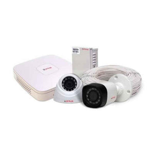 CP Plus 2MP White & Black Dome & Bullet HD Camera & 4 Channel Digital Video Recorder Kit with All Accessories