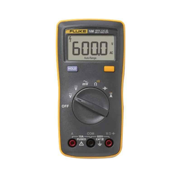 Fluke 106 Palm Sized Digital Multimeter, 6000 Counts, 40 Megaohms