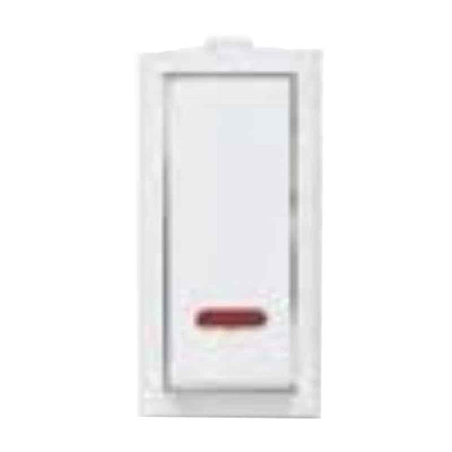 Greatwhite Fiana 20A 1 Way White Switch With LED, 20123-Wh (Pack of 20)