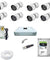 Godrej See Thru 1080P Full HD White CCTV Camera Kit with 2TB Hard Disk, GODREJ2MP8BULLET2TBHD
