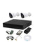 CP Plus 2.4MP 2 Pcs White & Black Outdoor Camera with 4 Channel DVR & Hard Disk Kit