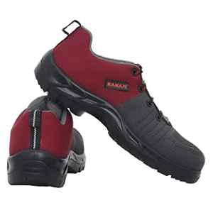 Karam Flytex FS 213 Fly Knit Fiber Toe Cap Grey & Red Sporty Safety Shoes