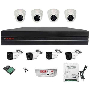 CP Plus 1MP 8 Channel Hd Dvr & Camera Combo Kit