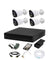 CP Plus 2.4MP 4 Pcs IR Bullet Camera & 4 Channel DVR Kit with Hard Disk with All Accessories, CP-GPC-T24PL2-S-4Pcs