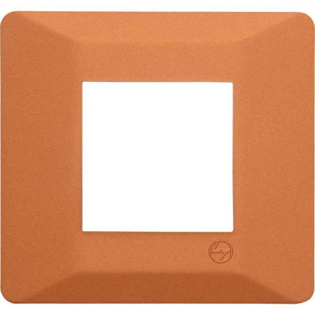 L&T Entice 2 Module Firestorm Orange Plate, CB91102FS11 (Pack of 15)