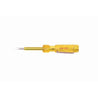 De Neers 125mm DN-813 Yellow Handle Screw Driver with Neon Bulb (Pack of 20)
