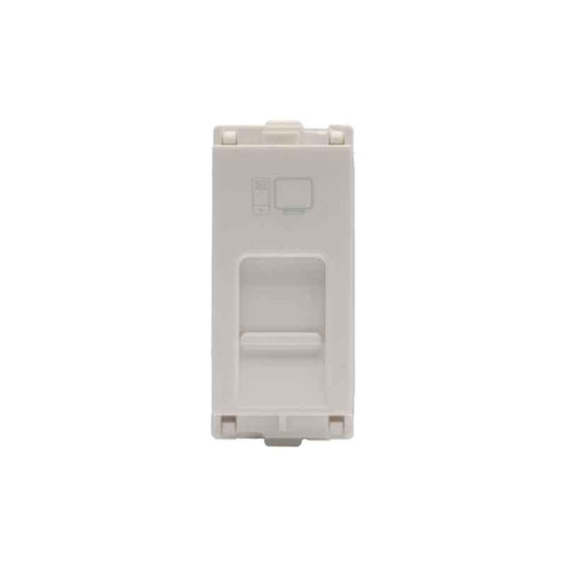L&T enGem RJ45 Cat 5E 1M Data Socket, CB93101TW45 (Pack of 10)