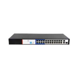 CP Plus Surveillance 24 Ports AI Poe Switch, CP-ANW-HP24G2F2-25