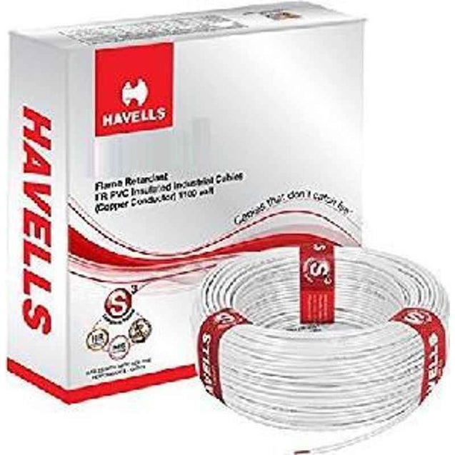 HavellsLifeLine Plus WHFFDNWG1070 HRFR PVC Insulated Flexible Cable Single Core 70 Sq. mm - White