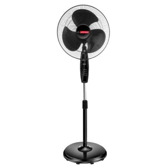 Janaki 110W Black High Speed Pedestal Fan, Sweep: 400 mm