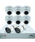 Godrej SeeThru 8 Channel 1080P Full HD White CCTV Camera Kit, SK-8CH1080P6D2B