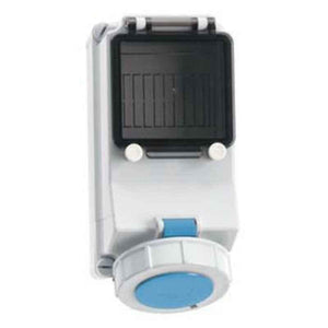 Neptune 32A 3 Pin IP67 Industrial Surface Mounting Socket Outlet with MCB Provision, 15352