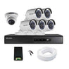 Hikvision Full HD 5 Bullet, 1 Dome Camera & 8 Channel DVR Kit with all Accessories