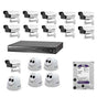 Hikvision 2MP 16 Channel Nvr Hd Camera Combo Kit with 5 Dome & 11 Bullet Camera