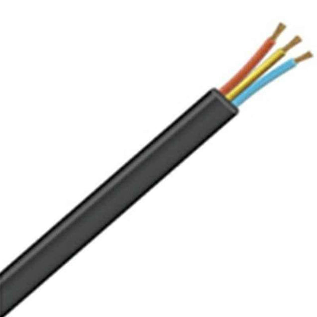 KEI 4 Sqmm 3 Core Flat Submersible Cable, Length: 100 m