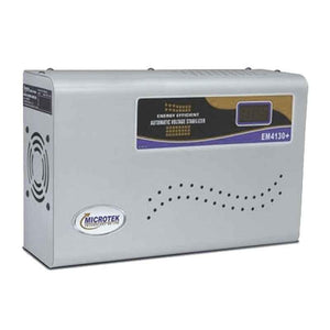 Microtek EM 4130+ 130-300V Digital Voltage Stabilizer for Upto 1.5 Ton AC with 3 Years Warranty