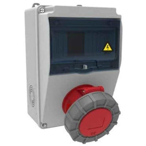 Power N Pack 63A 415V 6h Combination Box with Panel Mounted Socket & MCB Provision, PV05S