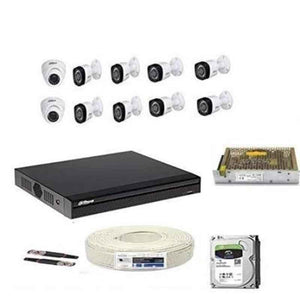 Dahua Full Hd 2MP Cameras Combo Kit With 16 Channel Hd Dvr with 2 Dome & 8 Bullet Camera