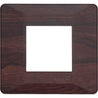 L&T Entice 2 Module Dark Chocolate Wood Plate, CB91102FL12 (Pack of 15)