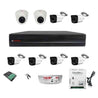 CP Plus 1.3MP White & Black 6 Bullet & 2 Dome Camera with 8 Channel DVR Kit