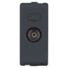 L&T Entice 1M Charcoal Grey TV Socket, CB91101TG00 (Pack of 15)