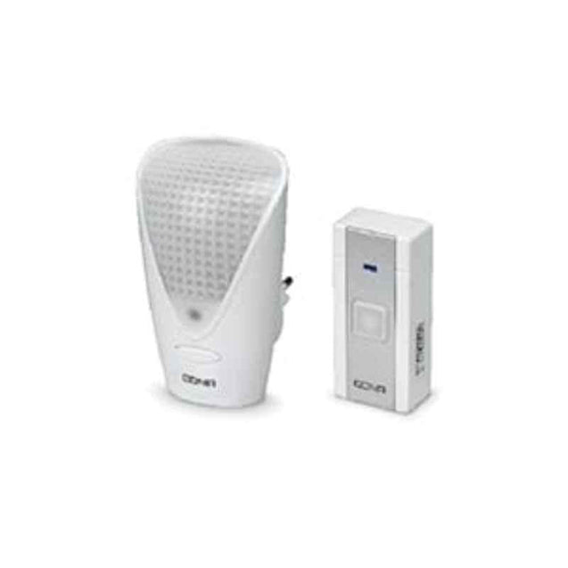 Cona Smyle CRB 1240 E-lite Polycarbonate Remote Bell with Sensor LED Night Lamp (Pack of 3)