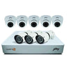 Godrej SeeThru 8 Channel 1080P Full HD White CCTV Camera Kit, SK-2MPQUADRA5D3B