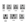 Anchor Roma 6A/16A Silver Twin Socket with ISI Mark, 66455S, (Pack of 10)